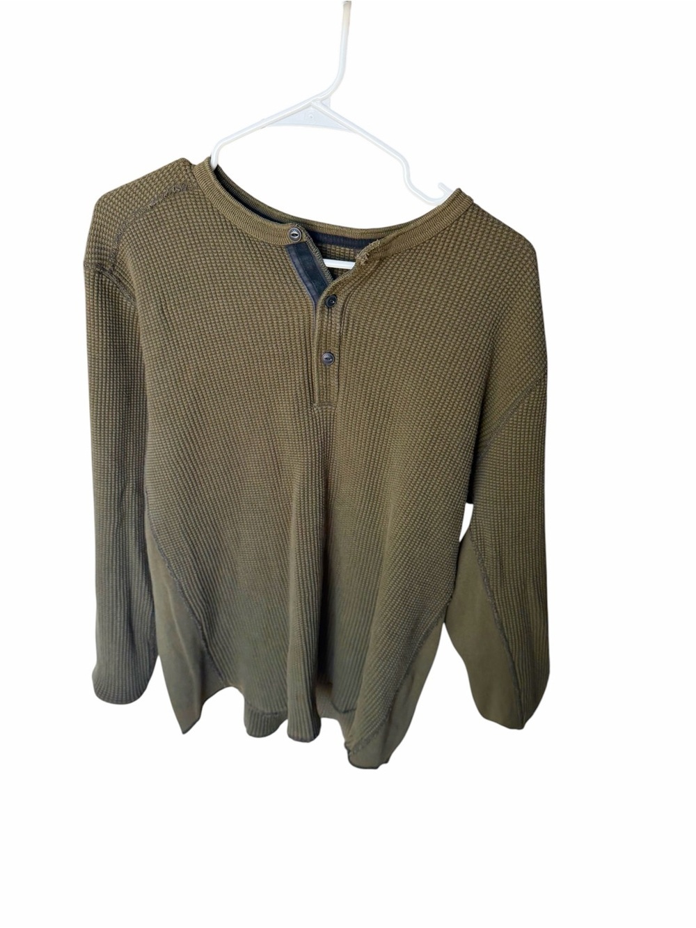 Rag & Bone Slim-Fit Waffle-Knit
Cotton Henley T-Shirt Men's
Army Green XXL